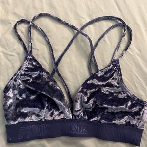 Victoria’s Secret PINK velvet triangle bra